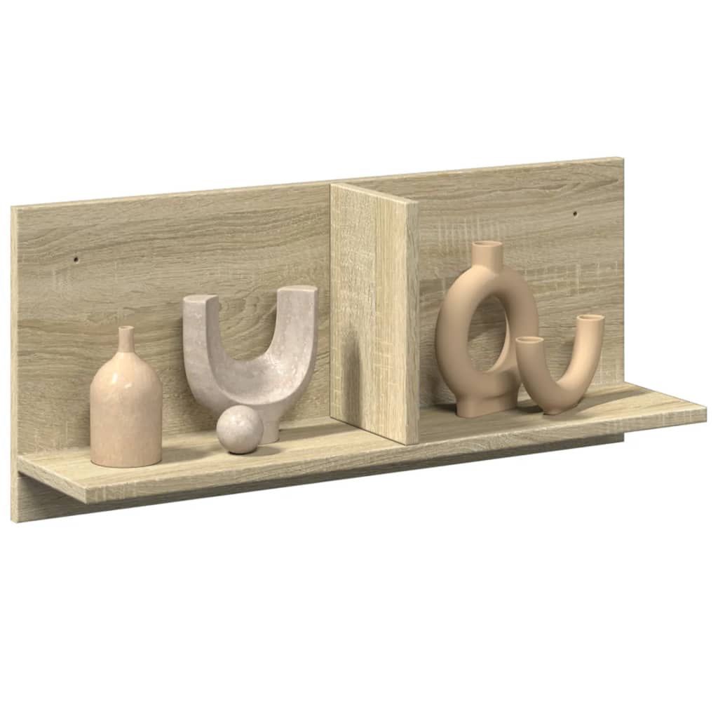 vidaXL Armario de pared madera ingeniería roble sonoma 70x16,5x30 cm