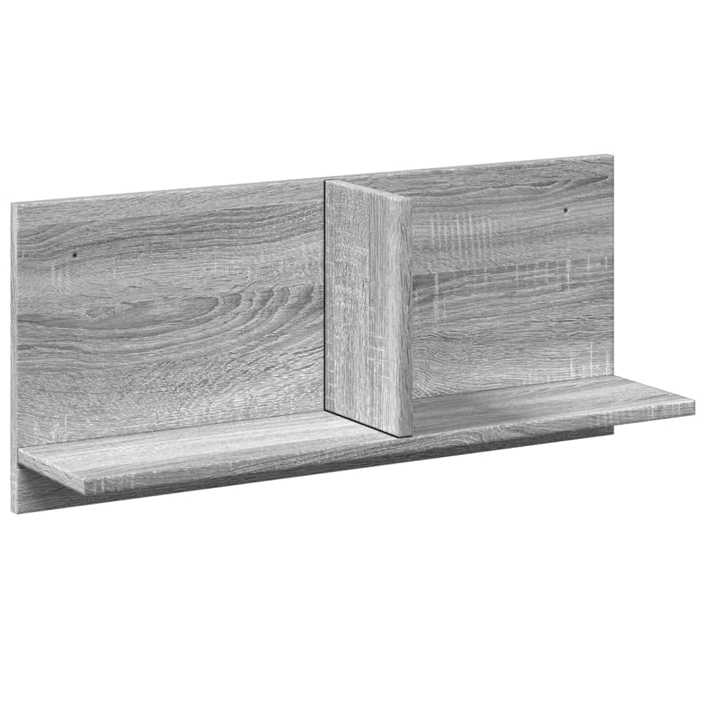 vidaXL Armario de pared madera de ingeniería gris Sonoma 70x16,5x30 cm