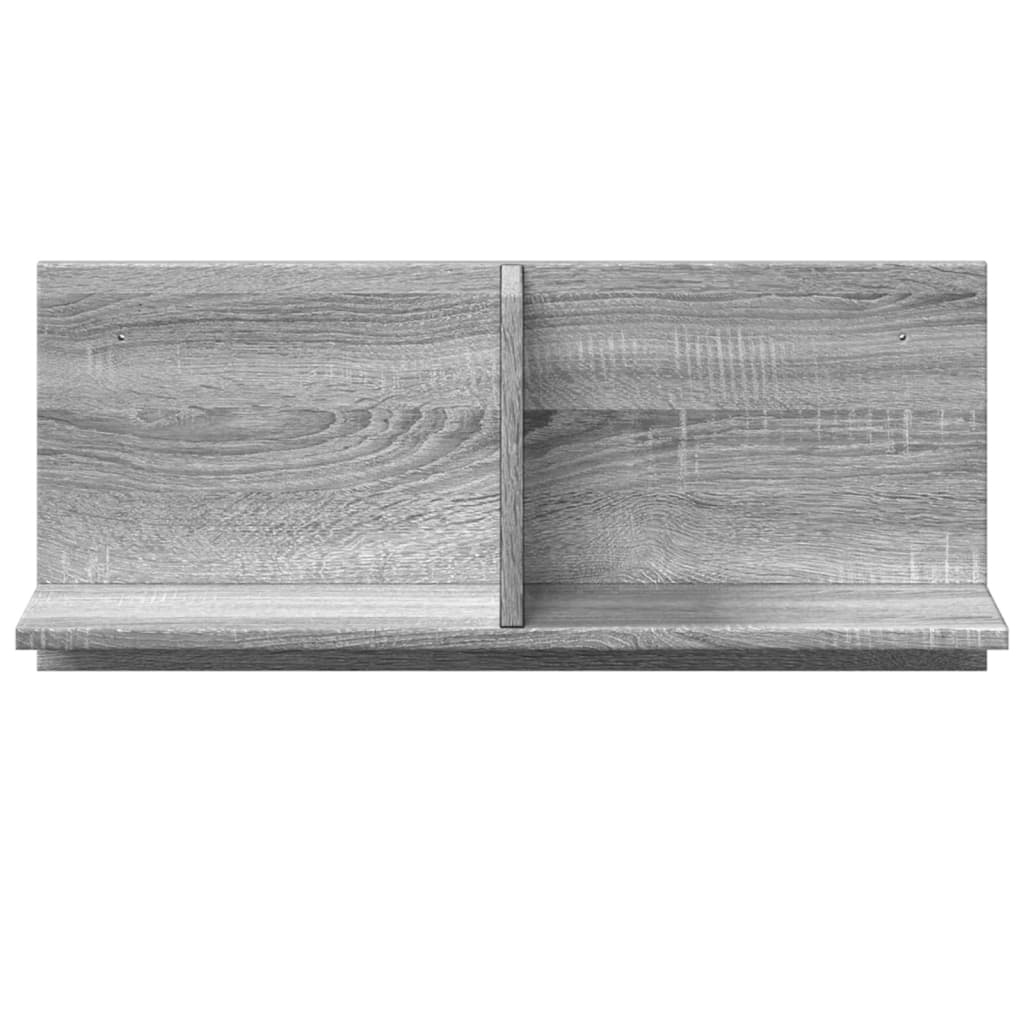 vidaXL Armario de pared madera de ingeniería gris Sonoma 70x16,5x30 cm