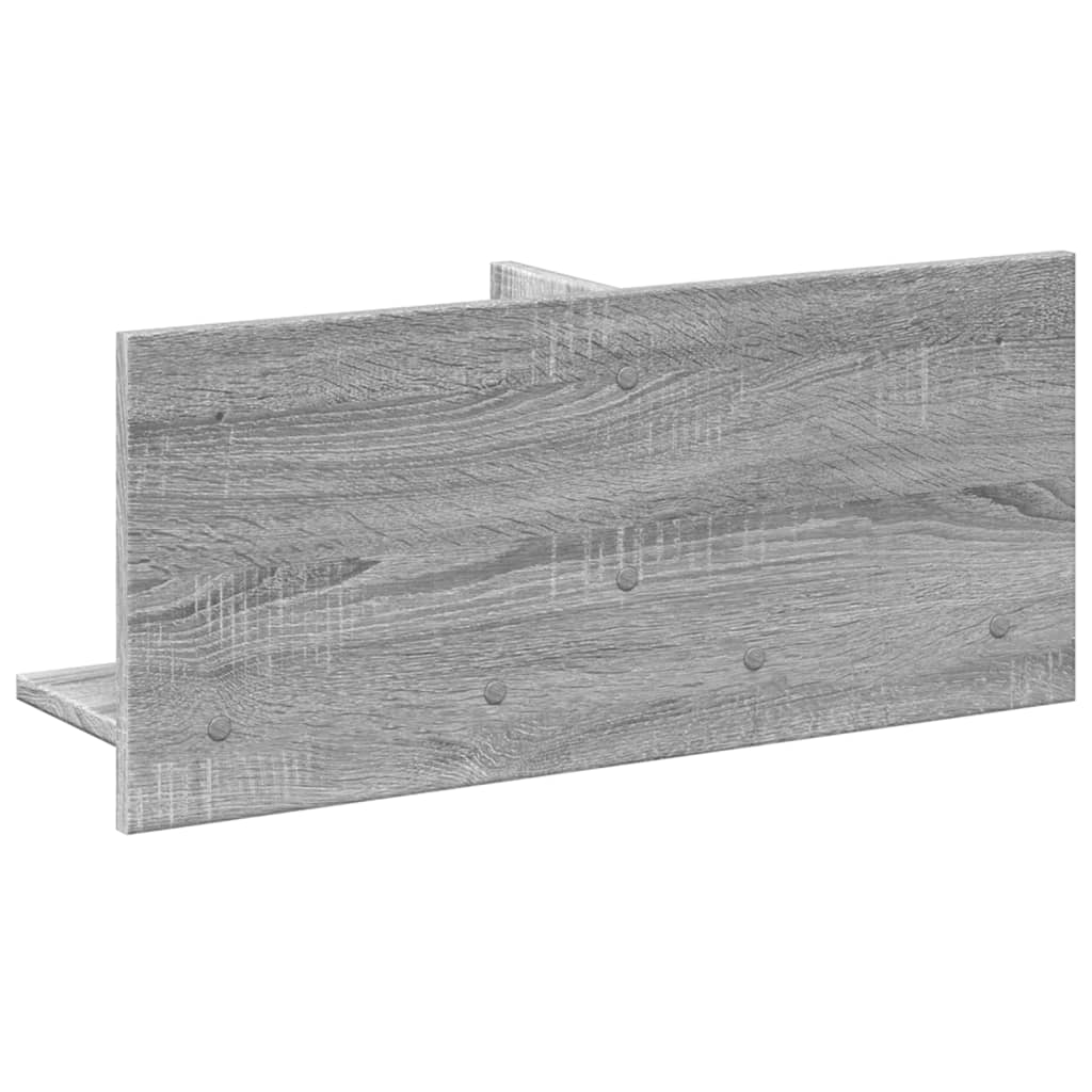 vidaXL Armario de pared madera de ingeniería gris Sonoma 70x16,5x30 cm