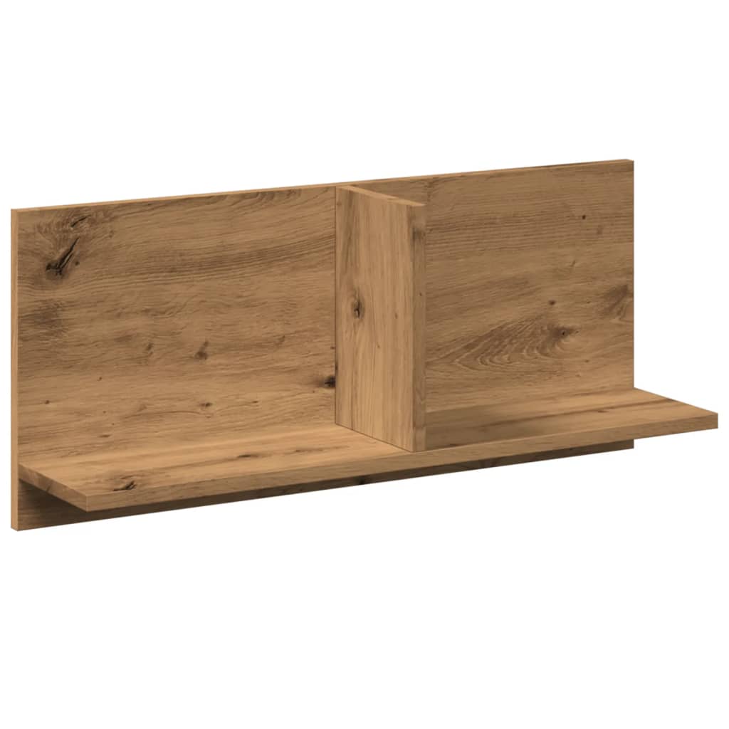 vidaXL Armario pared madera ingeniería roble artesanal 70x16,5x30 cm