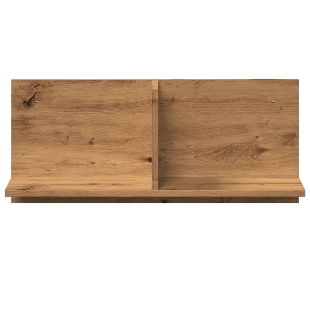 vidaXL Armario pared madera ingeniería roble artesanal 70x16,5x30 cm