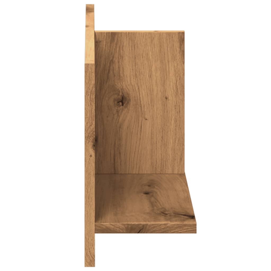 vidaXL Armario pared madera ingeniería roble artesanal 70x16,5x30 cm