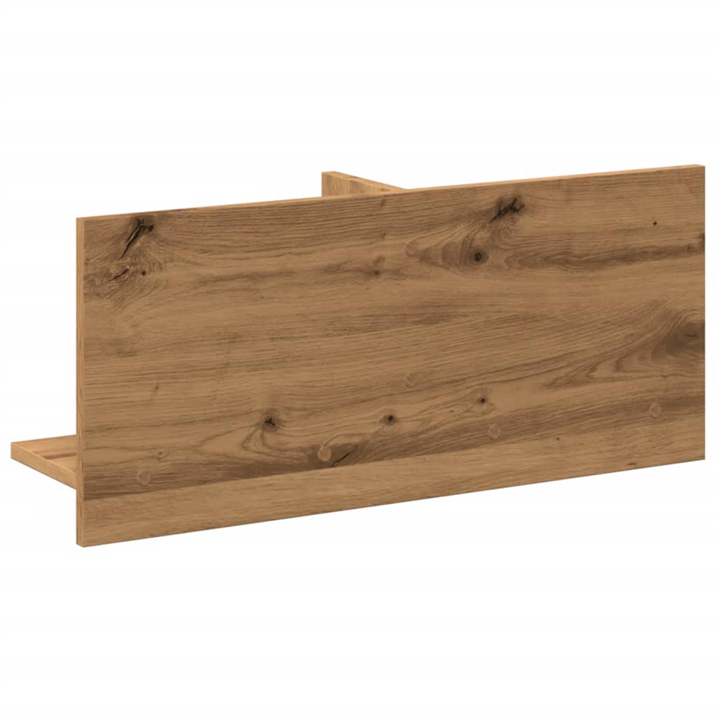 vidaXL Armario pared madera ingeniería roble artesanal 70x16,5x30 cm