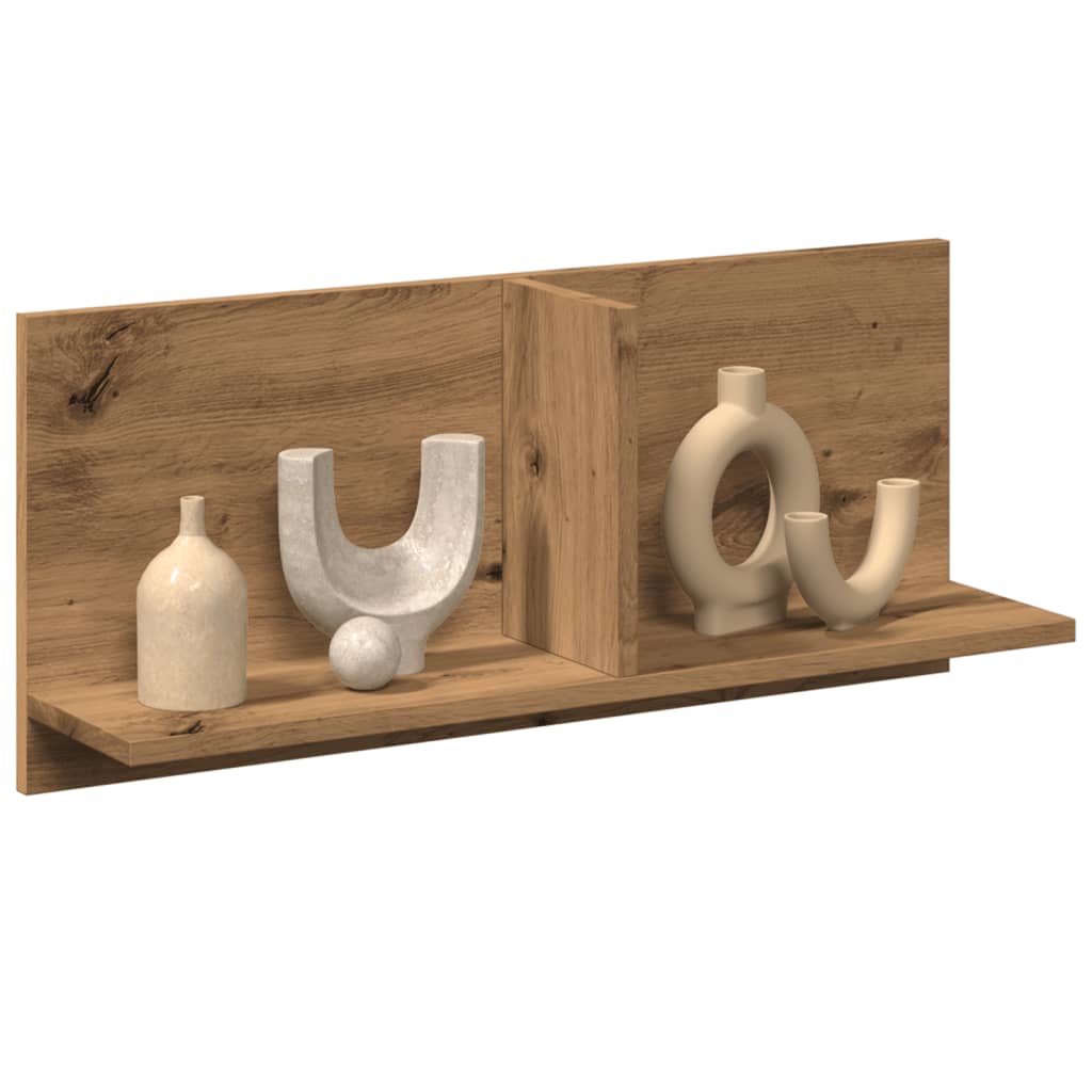 vidaXL Armario pared madera ingeniería roble artesanal 70x16,5x30 cm