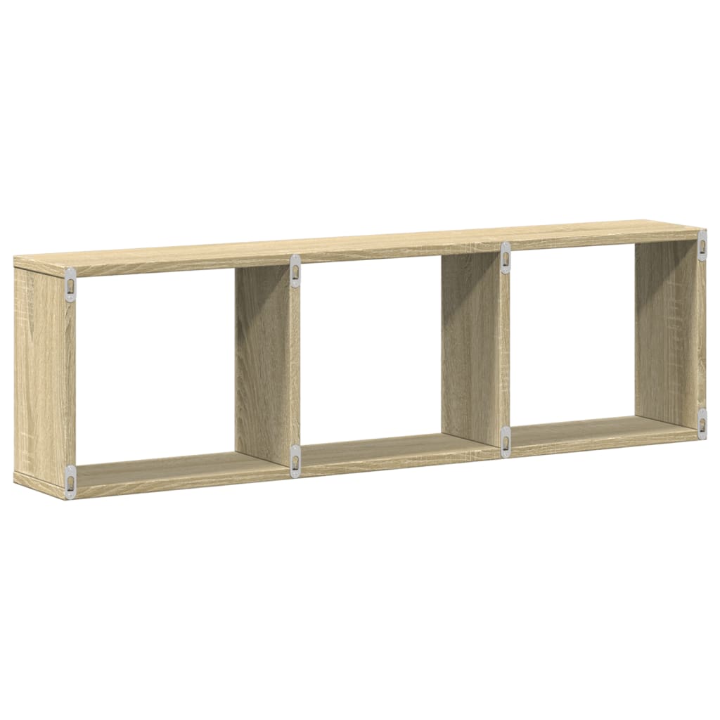 vidaXL Armario de pared madera de ingeniería roble sonoma 100x16x30 cm