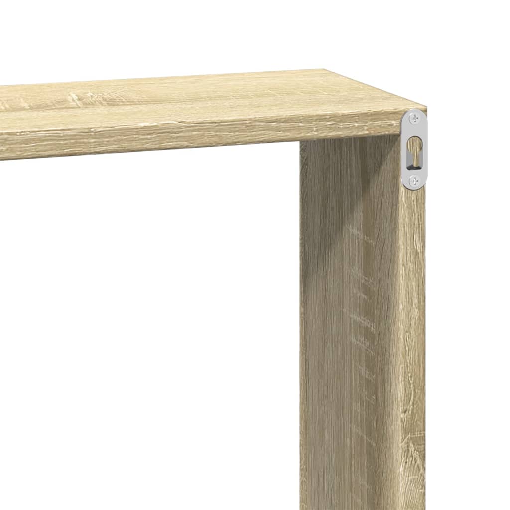 vidaXL Armario de pared madera de ingeniería roble sonoma 100x16x30 cm