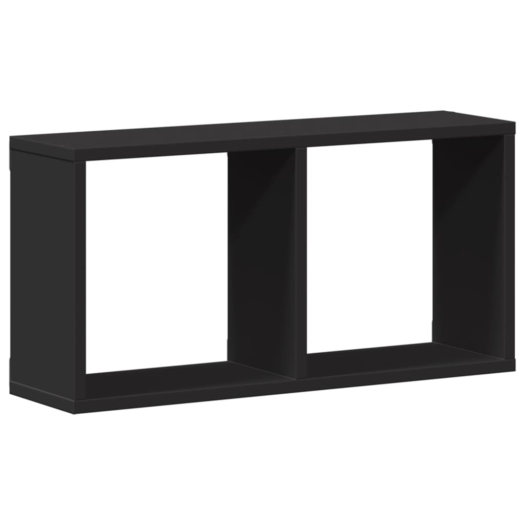 vidaXL Armario de pared madera de ingeniería negro 60x16x30 cm