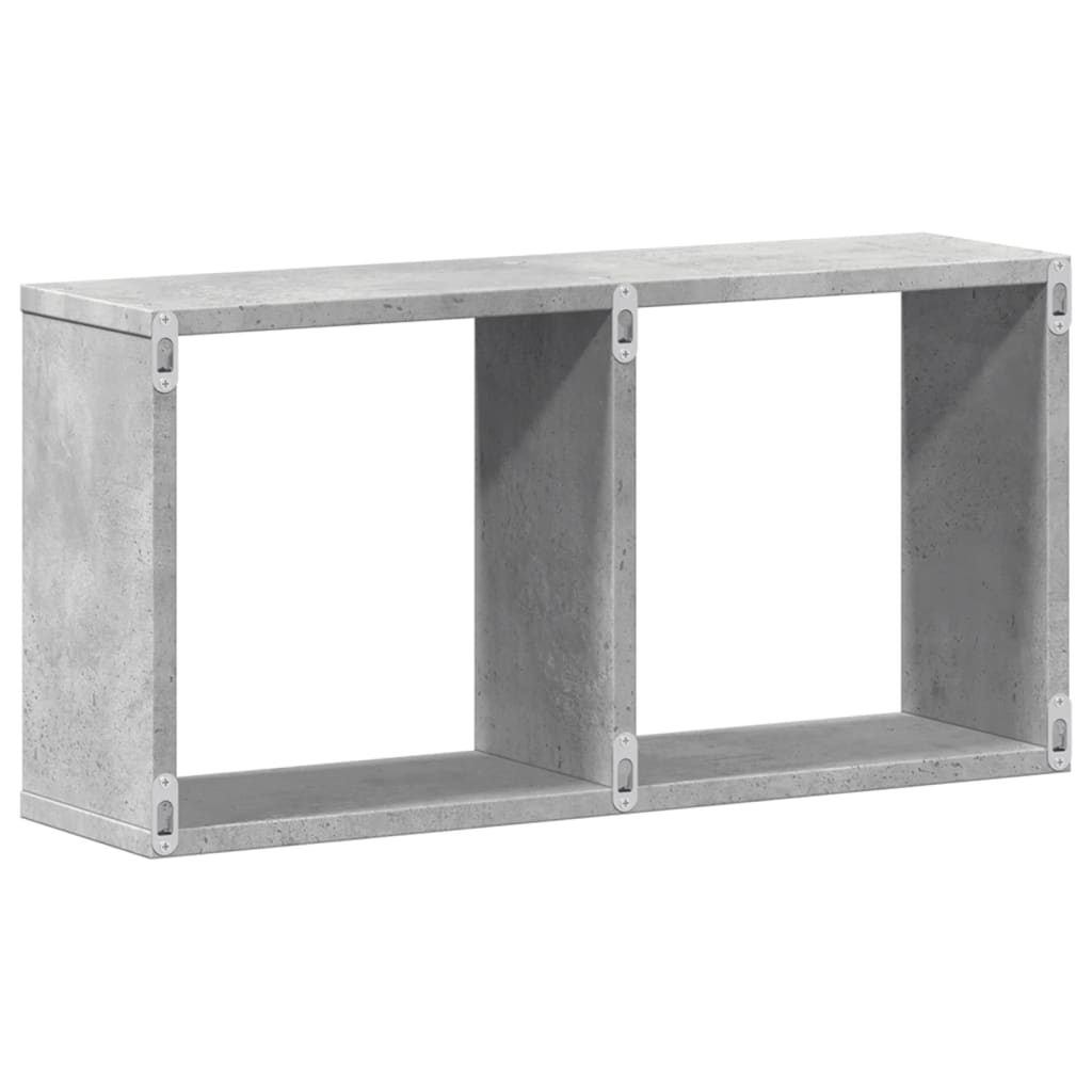 vidaXL Armario de pared madera ingeniería gris hormigón 60x16x30 cm