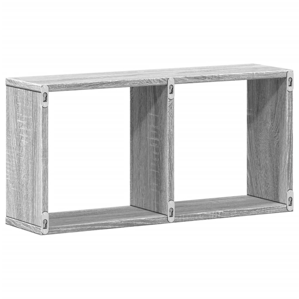 vidaXL Armario de pared madera de ingeniería gris Sonoma 60x16x30 cm