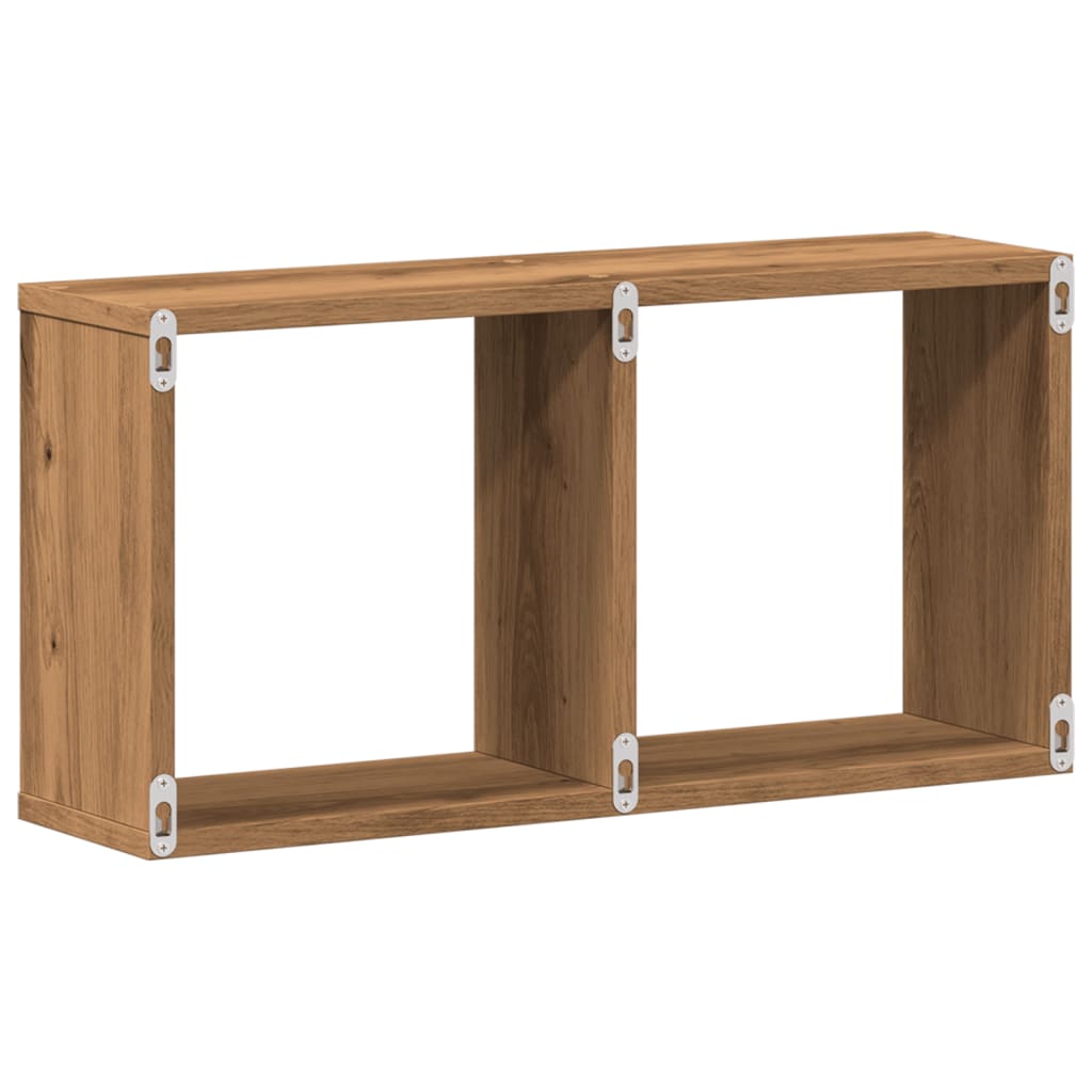 vidaXL Armario de pared madera ingeniería roble artesanal 60x16x30 cm