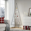 vidaXL Árbol de Navidad para decoración metal negro 180 cm