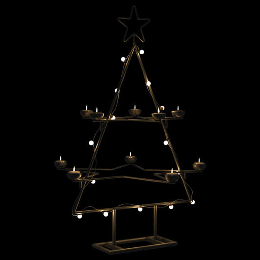 vidaXL Árbol de Navidad para decoración metal negro 75 cm