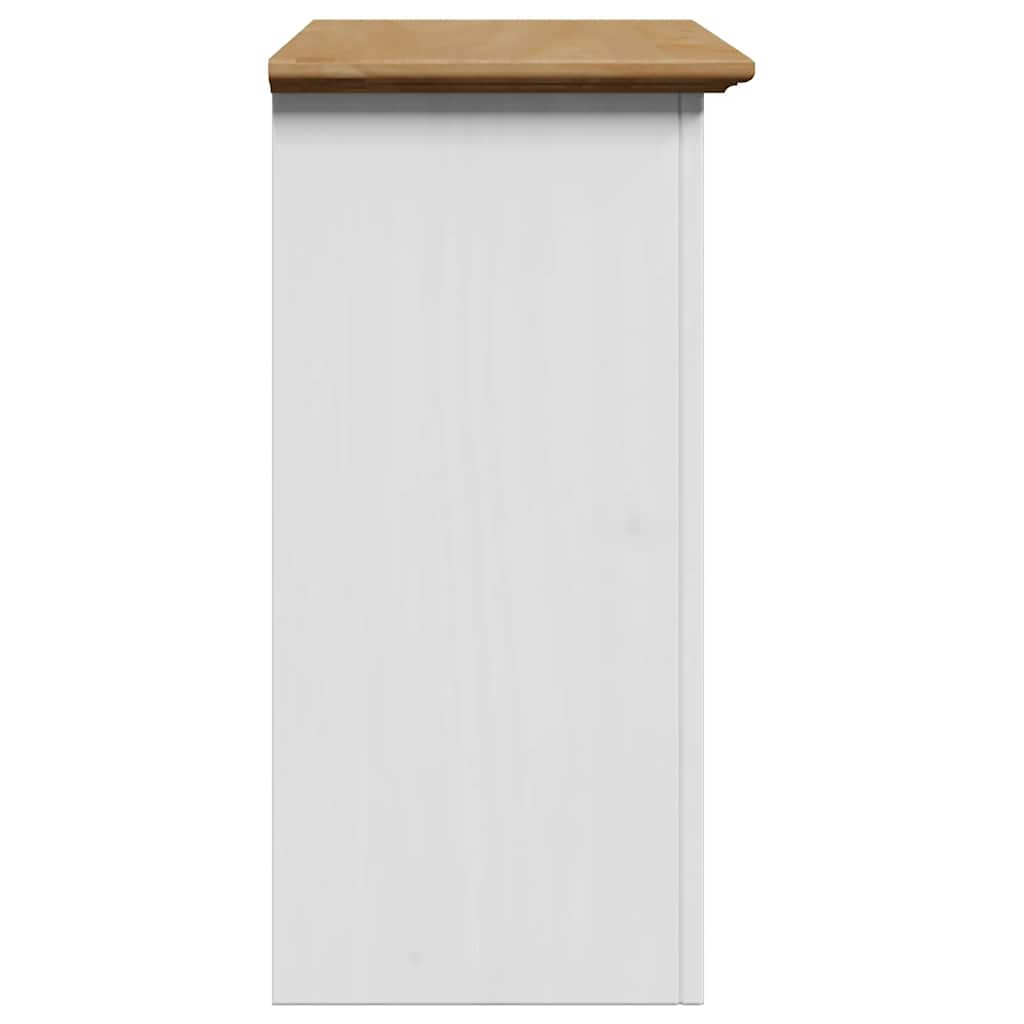 vidaXL Armario de pared para baño BODO blanco y marrón 44x30x60 cm