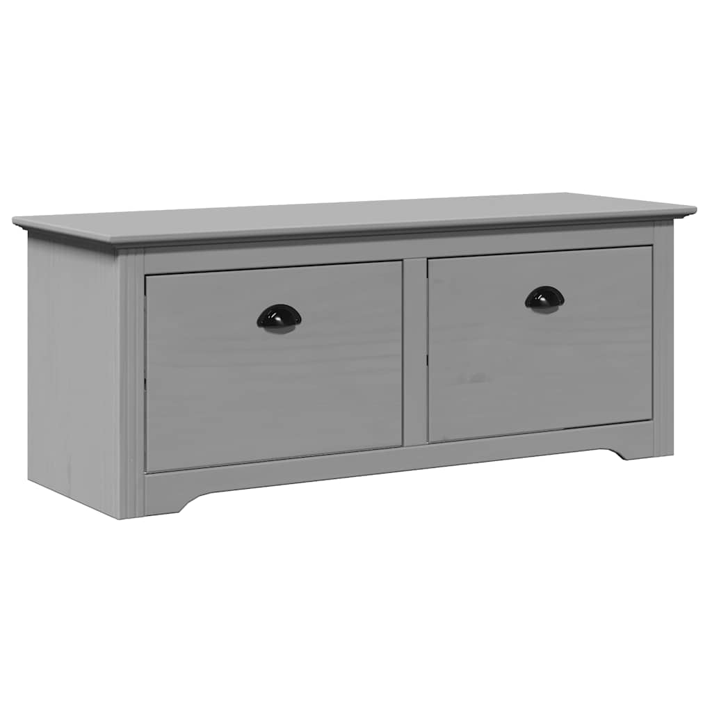 vidaXL Banco de recibidor BODO gris 114x40x45 cm