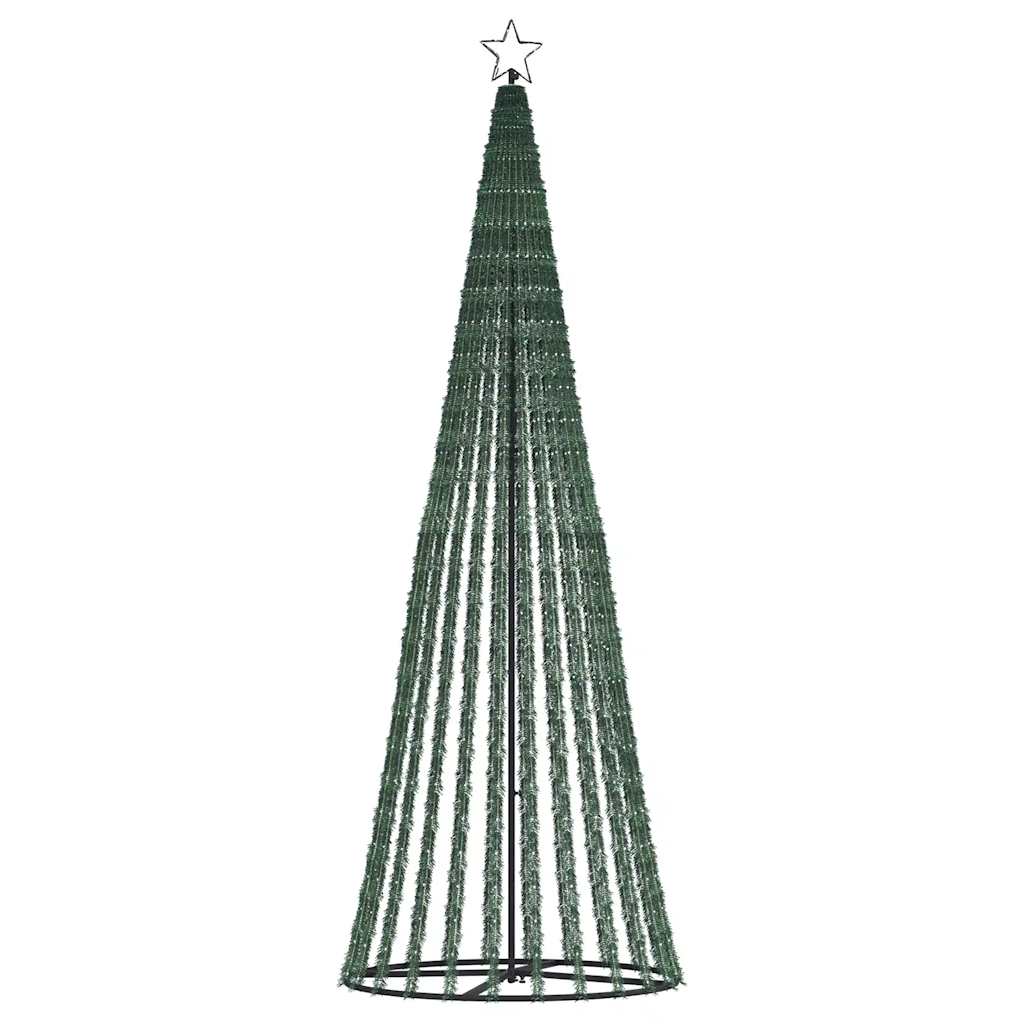 vidaXL Árbol de Navidad cono de luz 475 LEDs de colores 247 cm