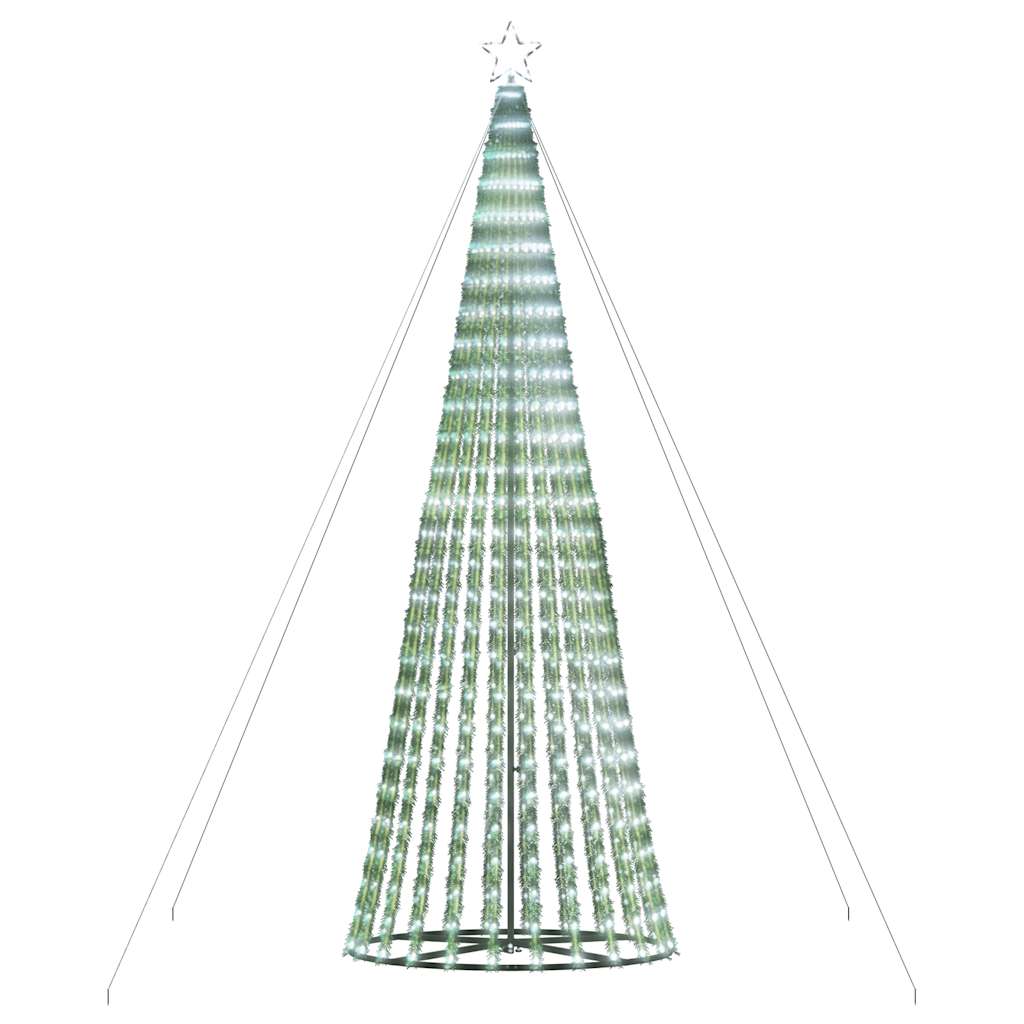 vidaXL Árbol de Navidad cono de luz 1028 LEDs blanco frío 403 cm