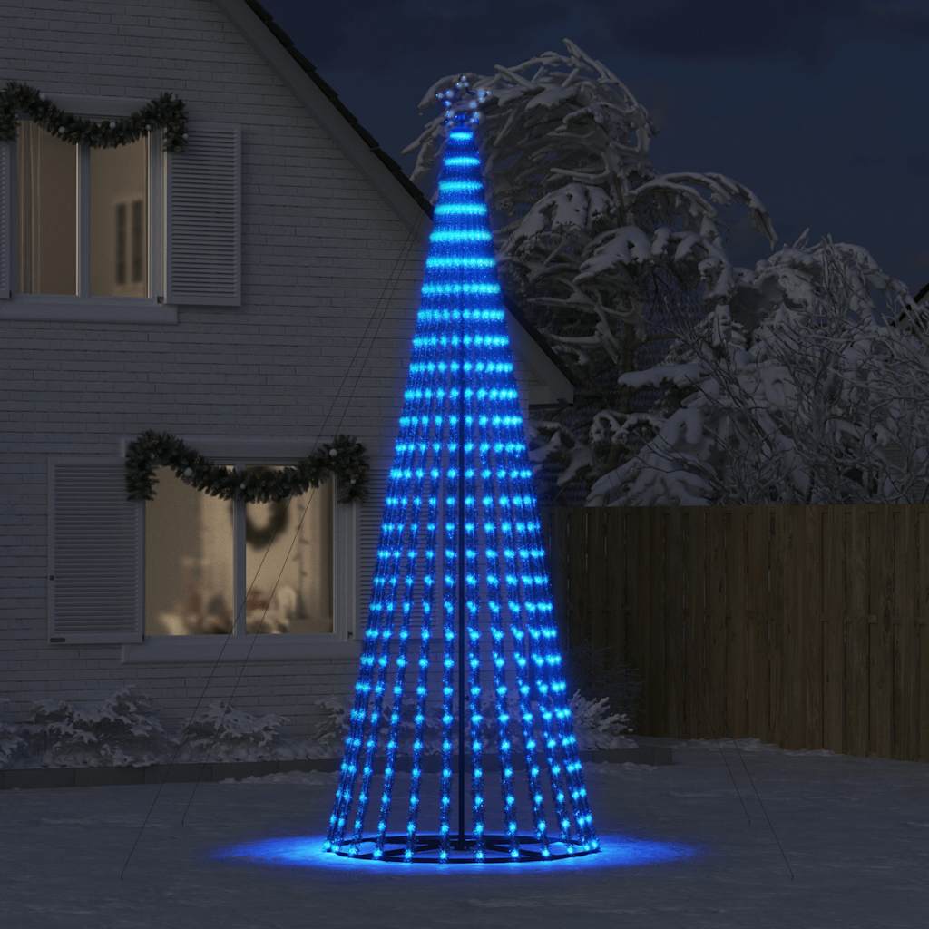 vidaXL Árbol de Navidad cono de luz 1028 LEDs azul 403 cm