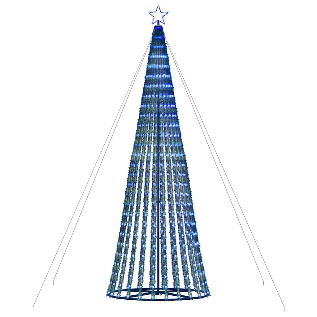 vidaXL Árbol de Navidad cono de luz 1028 LEDs azul 403 cm