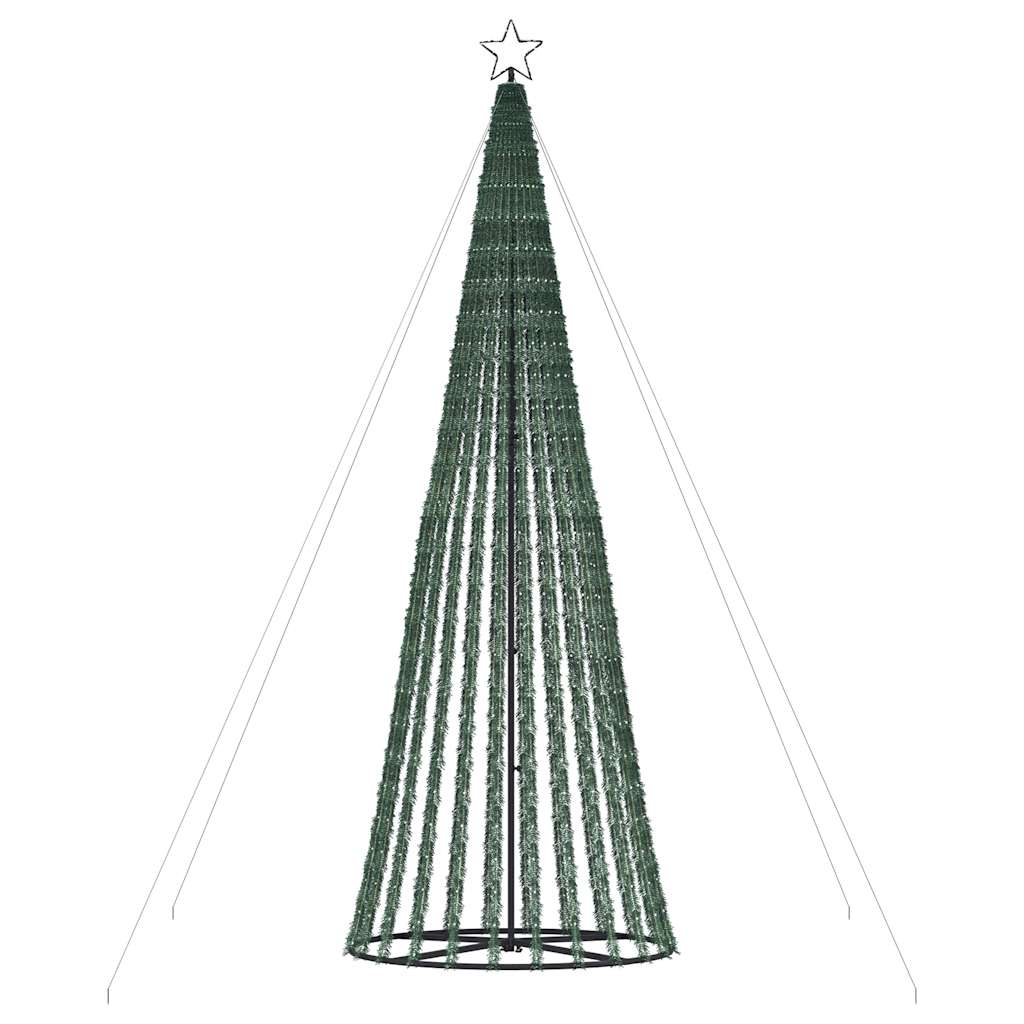 vidaXL Árbol de Navidad cono de luz 1028 LEDs azul 403 cm