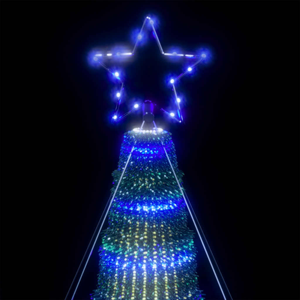 vidaXL Árbol de Navidad cono de luz 1028 LEDs azul 403 cm