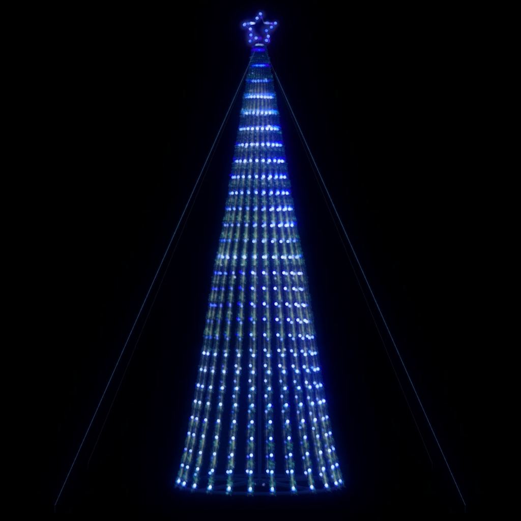 vidaXL Árbol de Navidad cono de luz 1028 LEDs azul 403 cm