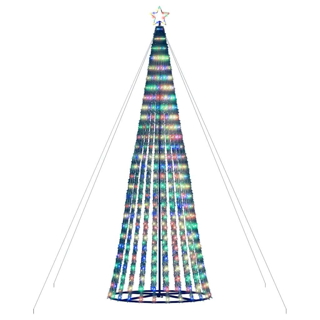 vidaXL Árbol de Navidad cono de luz 1028 LEDs de colores 403 cm