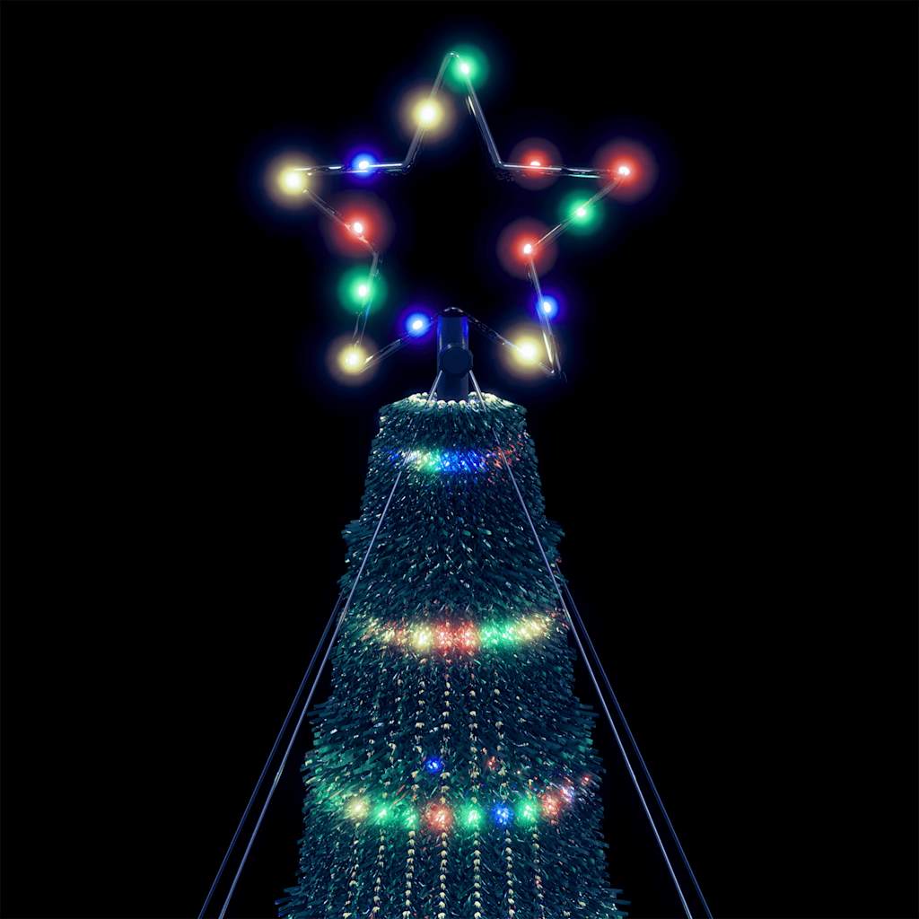 vidaXL Árbol de Navidad cono de luz 1028 LEDs de colores 403 cm