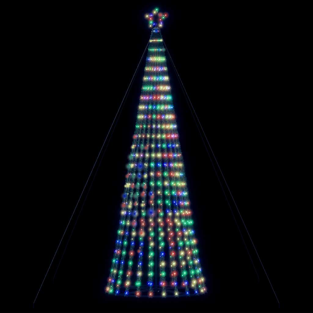 vidaXL Árbol de Navidad cono de luz 1028 LEDs de colores 403 cm