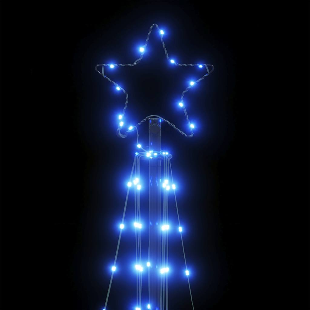 vidaXL Luces para árbol de Navidad 363 LED azul 182 cm