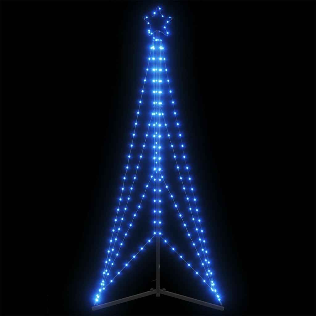 vidaXL Luces para árbol de Navidad 363 LED azul 182 cm