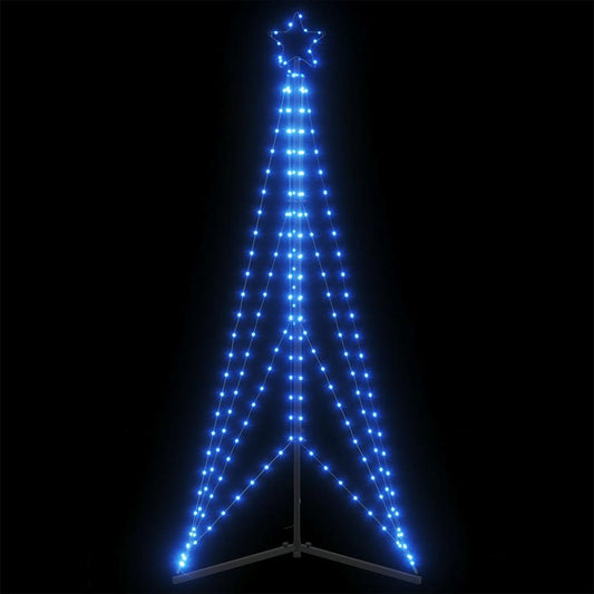 vidaXL Luces para árbol de Navidad 363 LED azul 182 cm