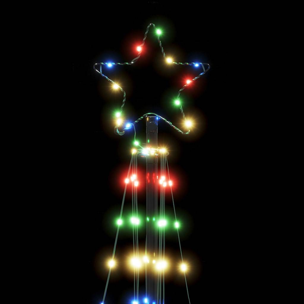 vidaXL Luces para árbol de Navidad 363 LEDs de colores 182 cm