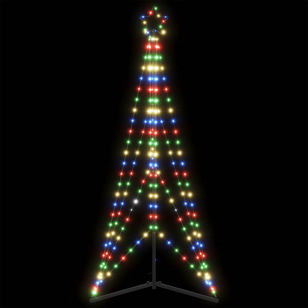 vidaXL Luces para árbol de Navidad 363 LEDs de colores 182 cm