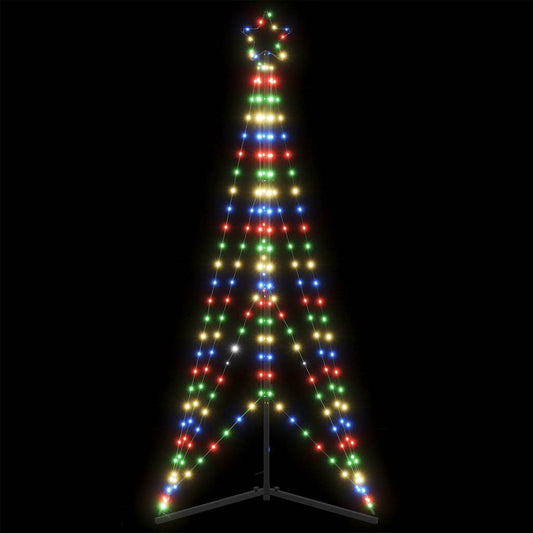 vidaXL Luces para árbol de Navidad 363 LEDs de colores 182 cm