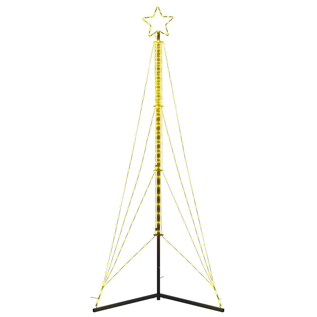 vidaXL Luces para árbol de Navidad 483 LEDs blanco cálido 240 cm