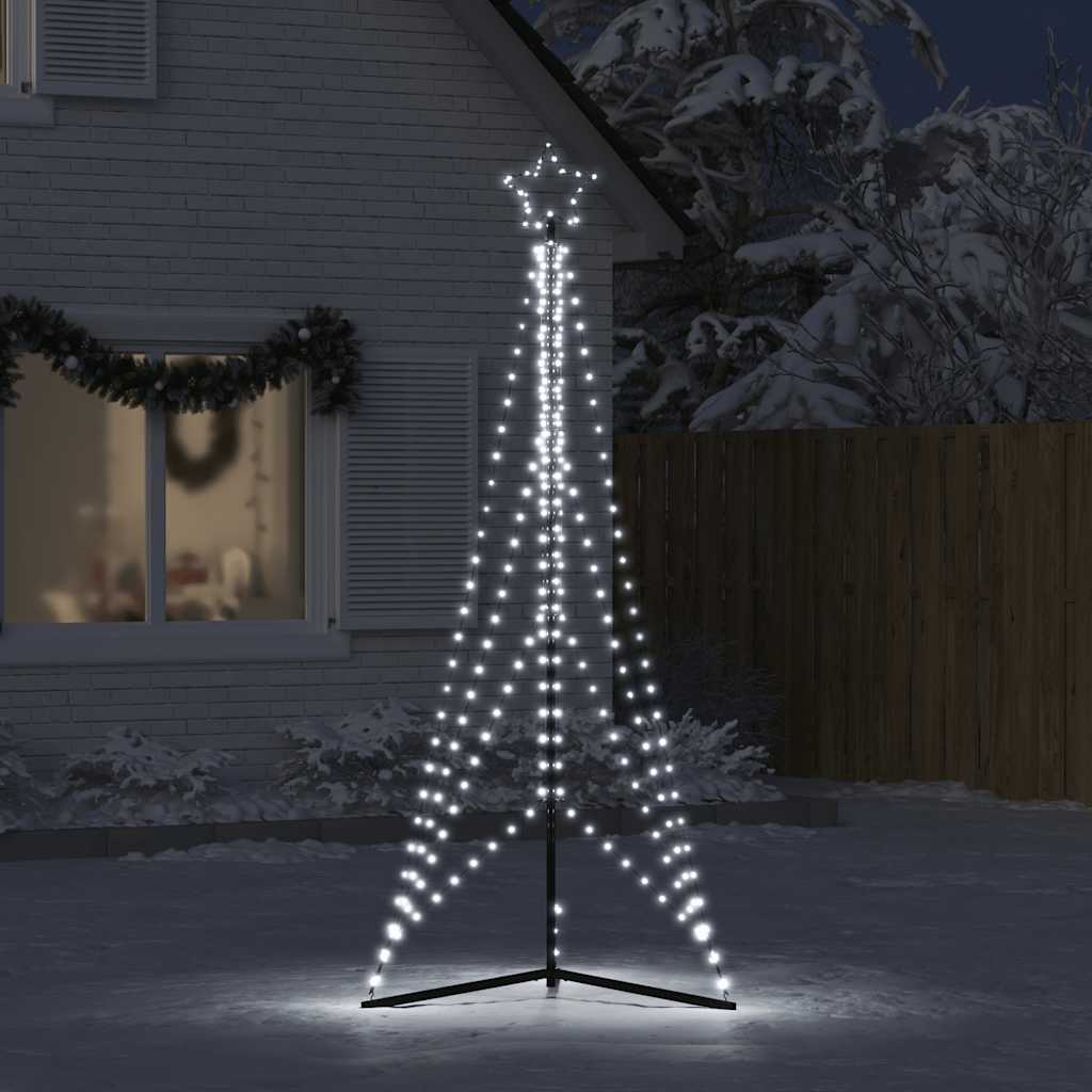 vidaXL Luces para árbol de Navidad 483 LEDs blanco frío 240 cm