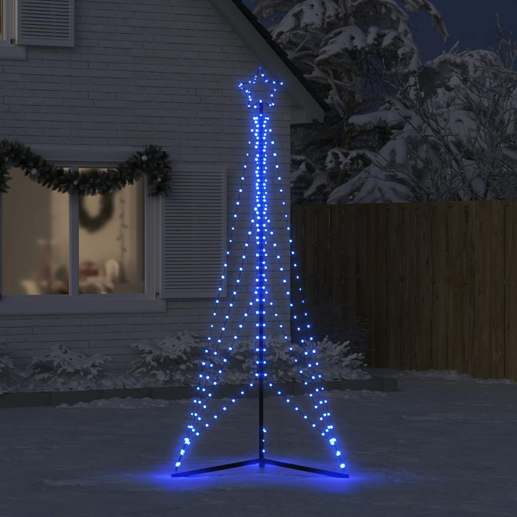 vidaXL Luces para árbol de Navidad 483 LED azul 240 cm