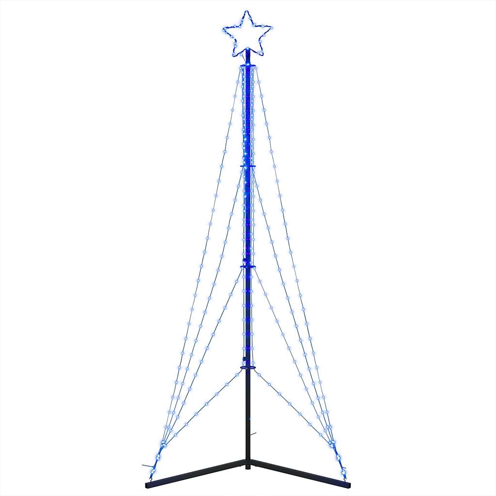 vidaXL Luces para árbol de Navidad 483 LED azul 240 cm