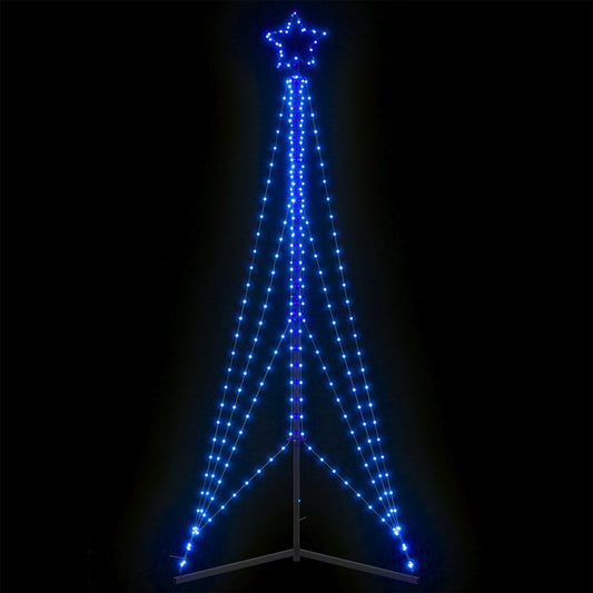 vidaXL Luces para árbol de Navidad 483 LED azul 240 cm