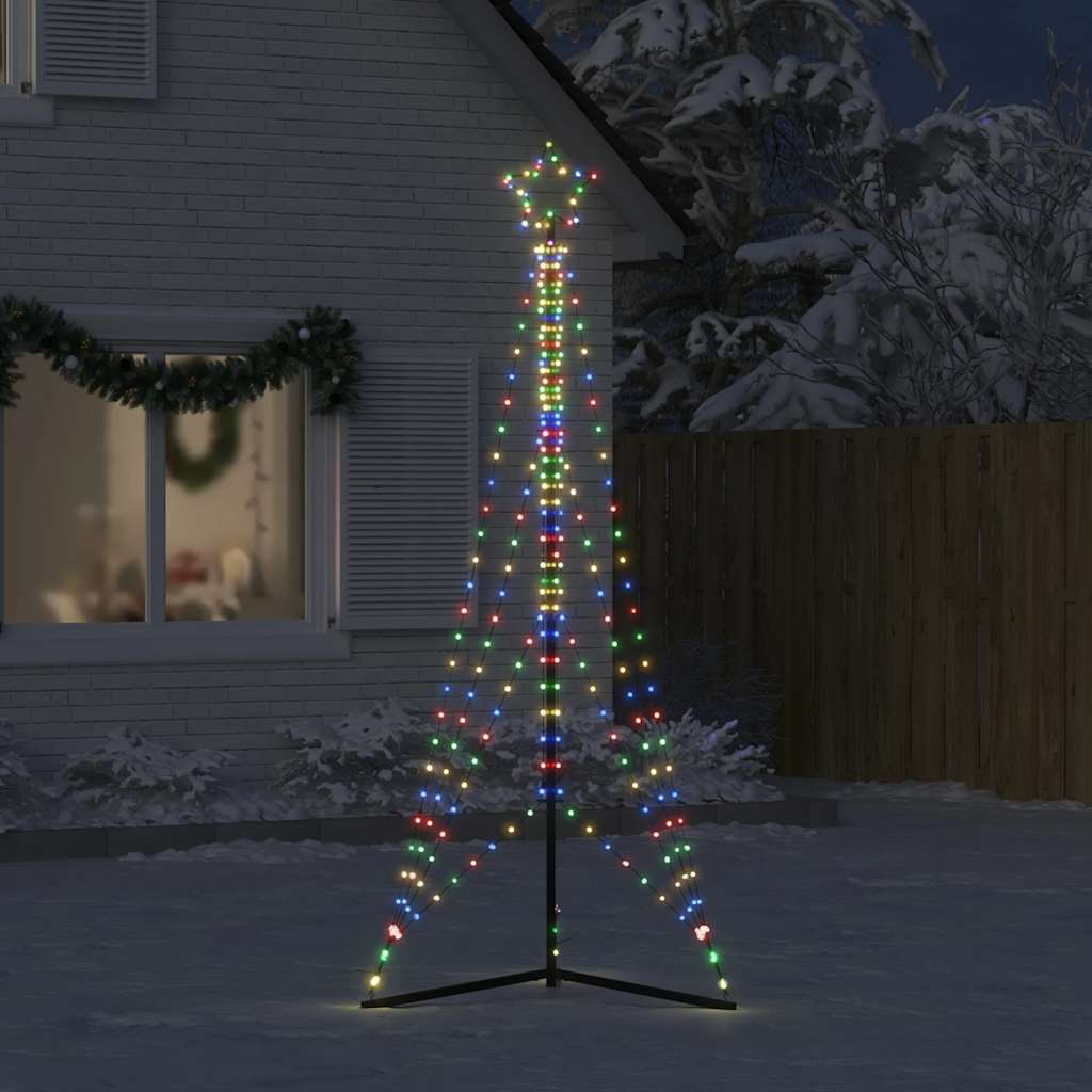 vidaXL Luces para árbol de Navidad 483 LEDs de colores 240 cm