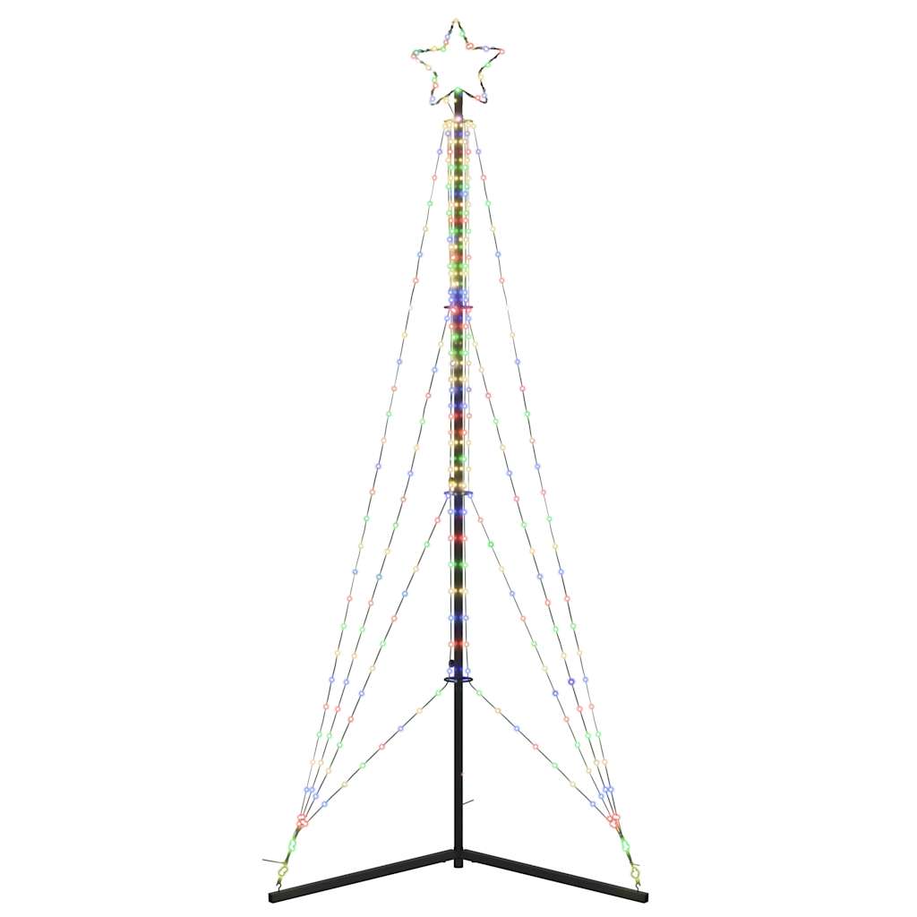 vidaXL Luces para árbol de Navidad 483 LEDs de colores 240 cm