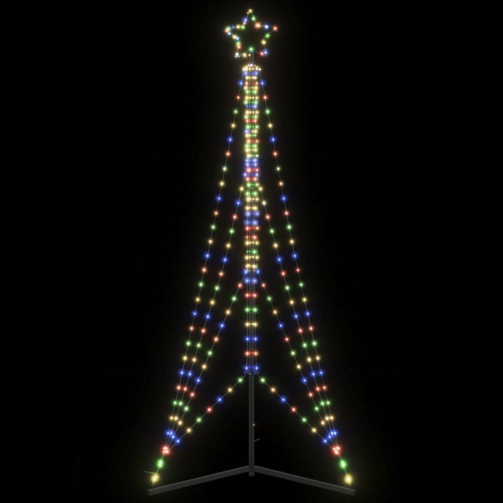 vidaXL Luces para árbol de Navidad 483 LEDs de colores 240 cm