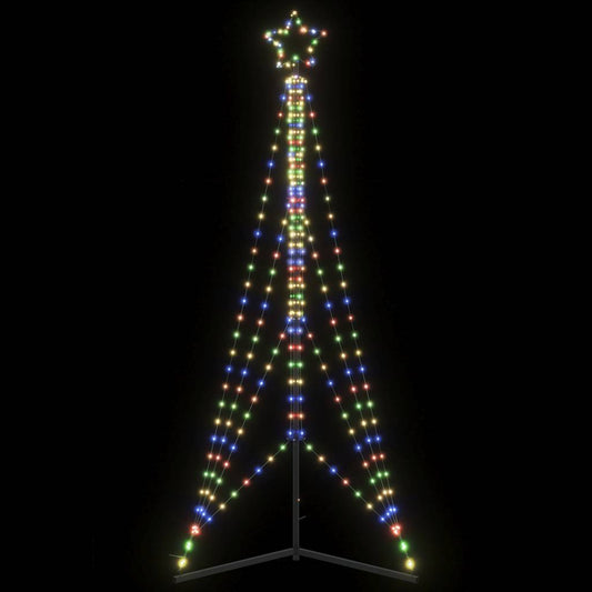 vidaXL Luces para árbol de Navidad 483 LEDs de colores 240 cm