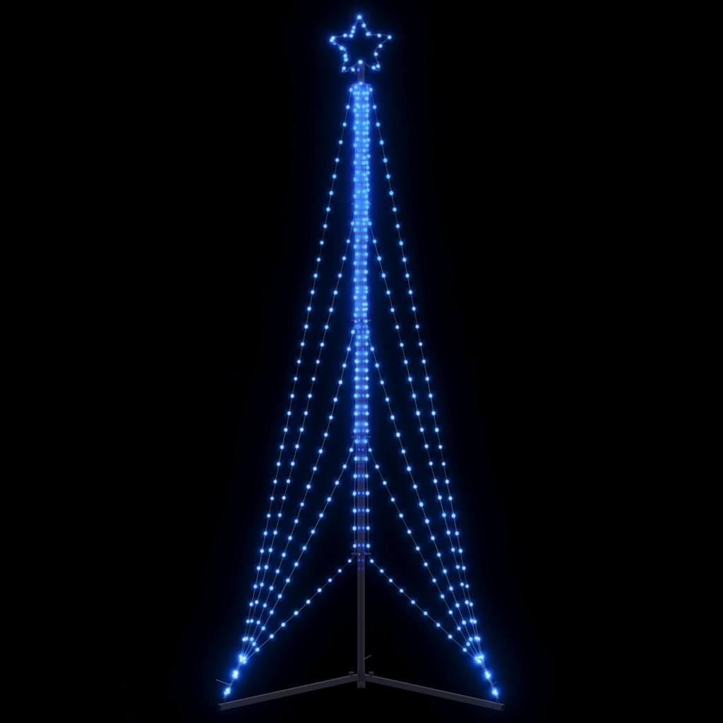 vidaXL Luces para árbol de Navidad 525 LED azul 302 cm