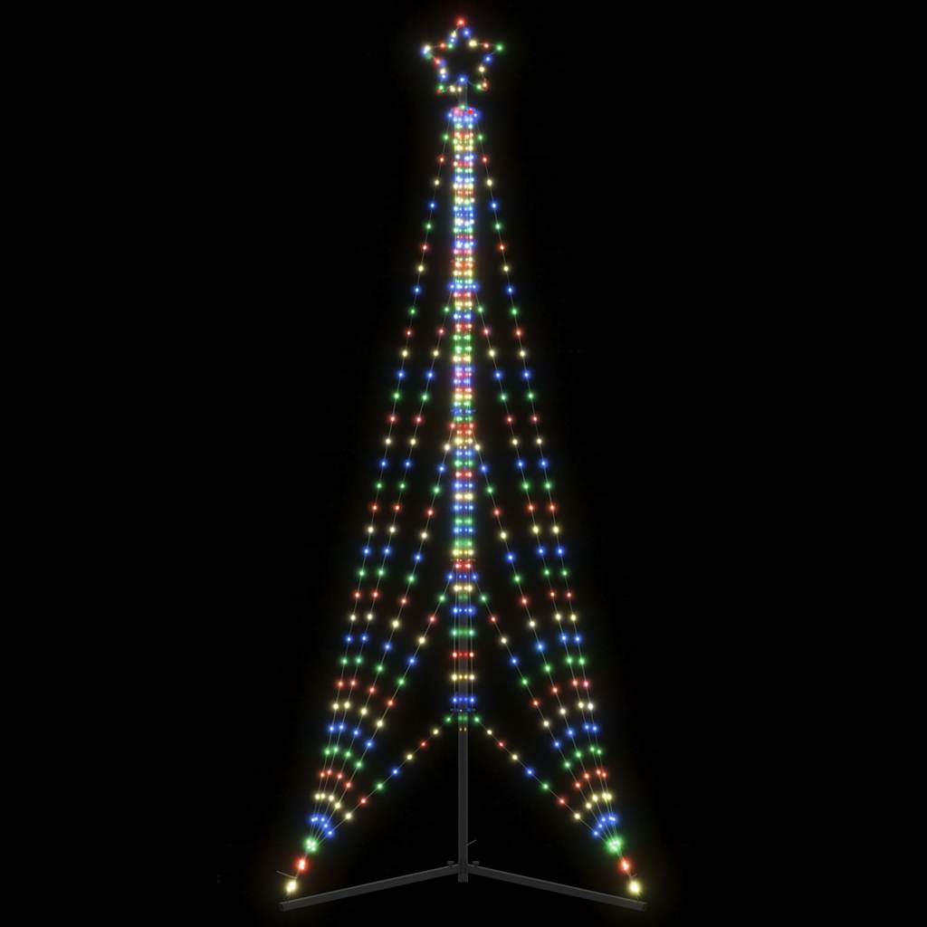 vidaXL Luces para árbol de Navidad 525 LEDs de colores 302 cm