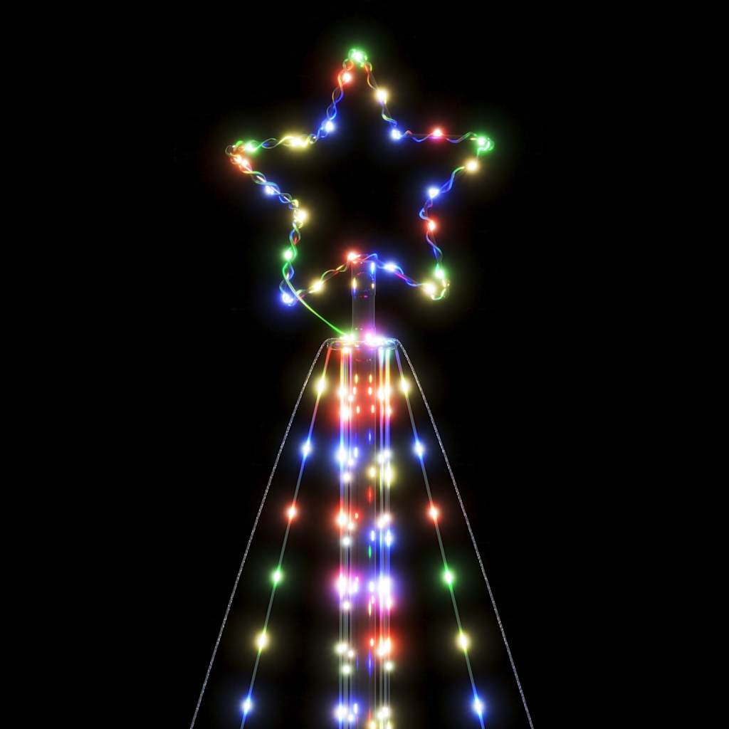 vidaXL Luces para árbol de Navidad 615 LEDs de colores 404,5 cm