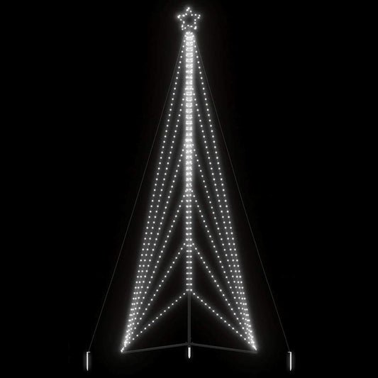 vidaXL Luces para árbol de Navidad 861 LEDs blanco frío 478 cm