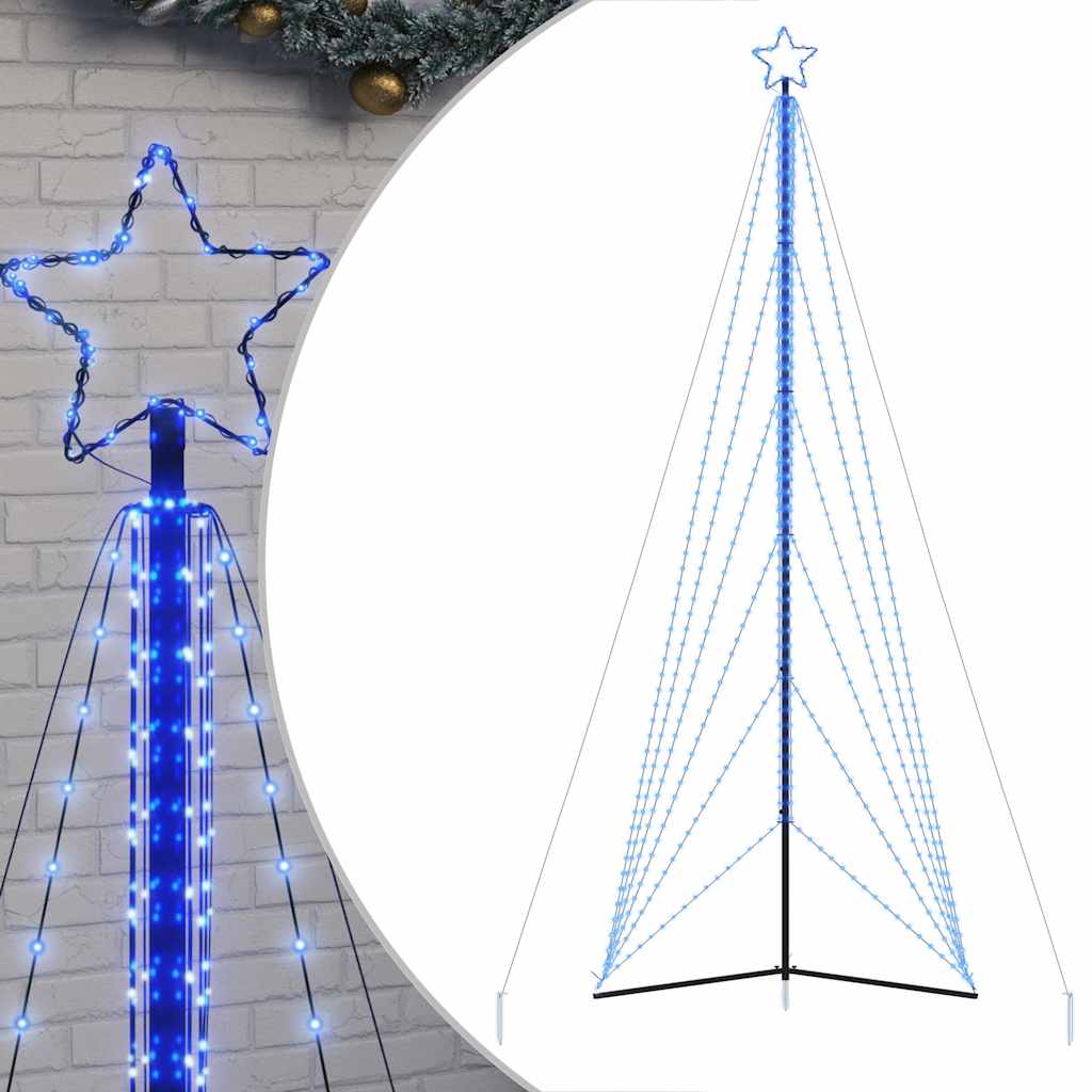 vidaXL Luces para árbol de Navidad 861 LED azul 478 cm