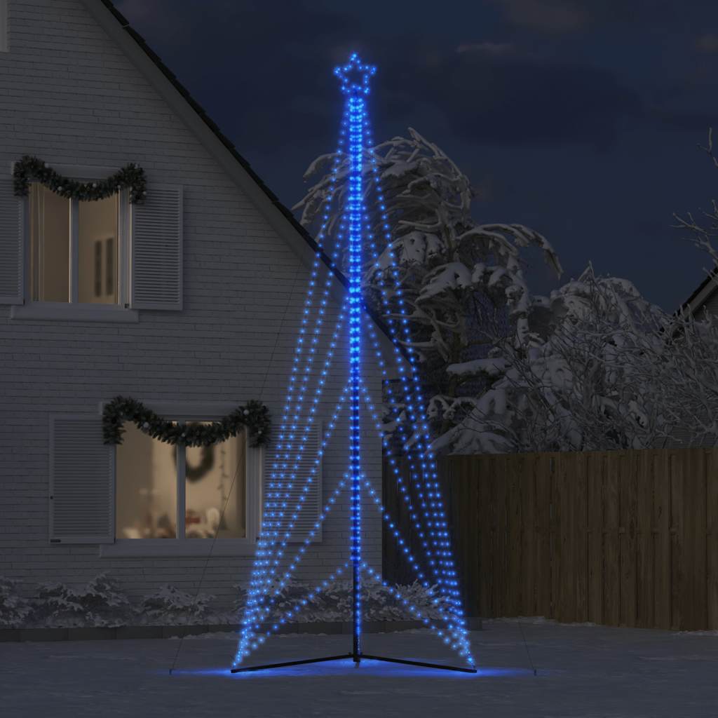 vidaXL Luces para árbol de Navidad 861 LED azul 478 cm